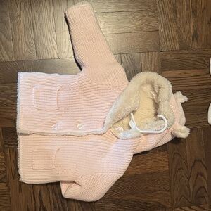 Baby Gap Girls Knit Baby Hoodie with Ears 6-12M